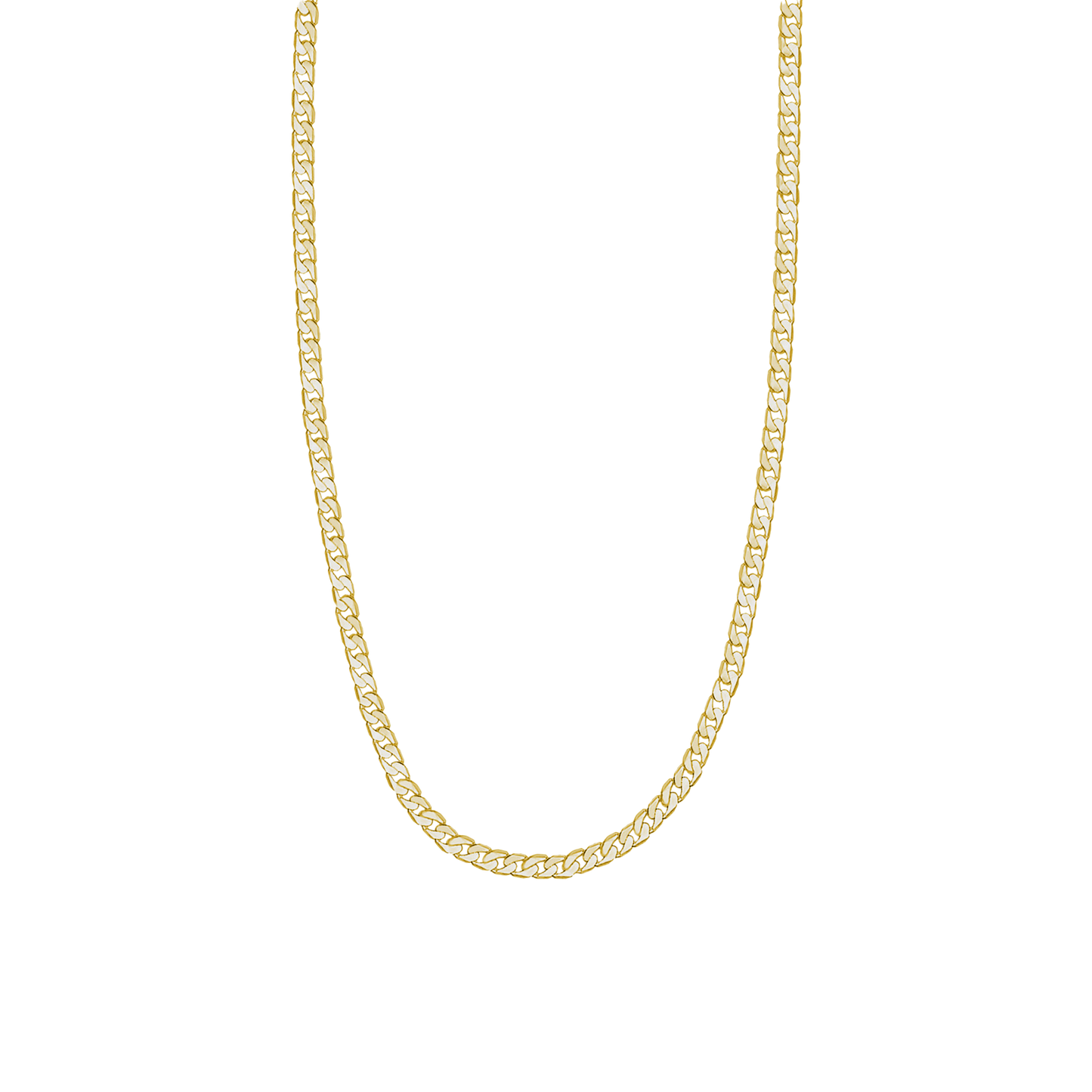 9K Gold Curb Chain 18 / 20 / 22 inch