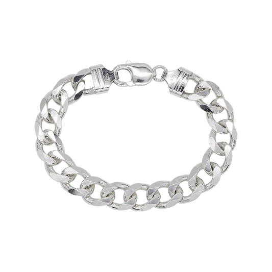 STERLING SILVER CURB CHAIN BRACELET