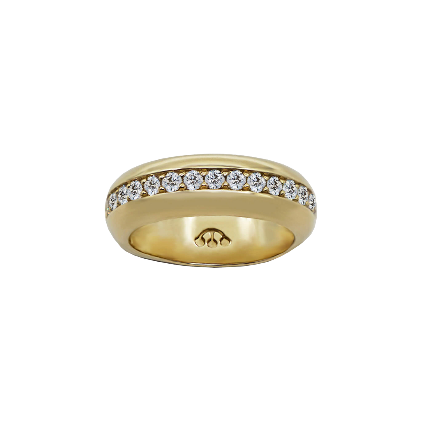 Custom Liverpool Half Eternity Ring (Gold 375)