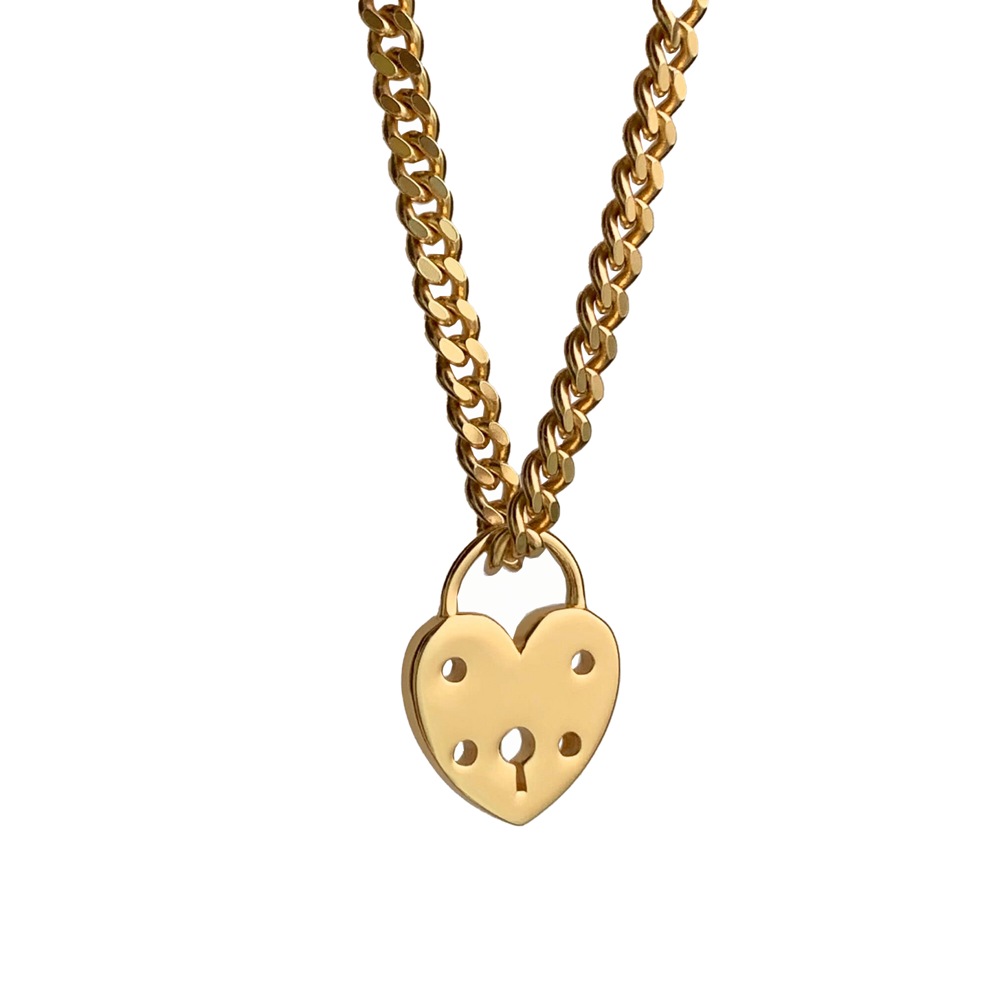 PAWNSHOP SIGNATURE HEART PADLOCK NECKLACE