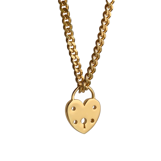 PAWNSHOP SIGNATURE HEART PADLOCK NECKLACE