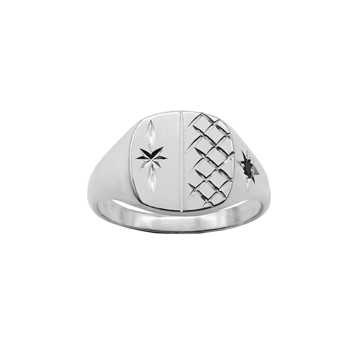 Custom Dublin Cushion Signet Ring (Silver 925)