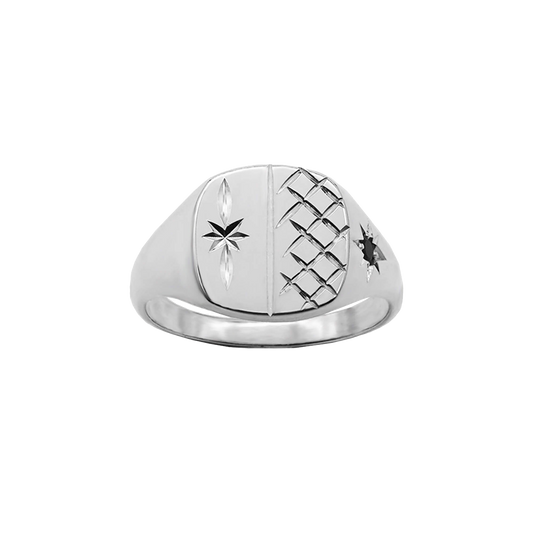 Custom Dublin Cushion Signet Ring (Silver 925)