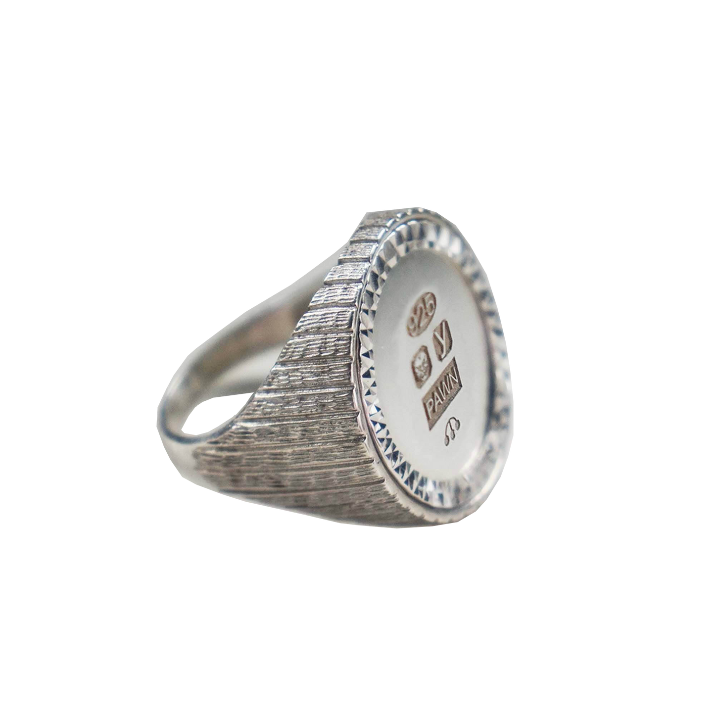 Custom Birmingham Bark Sovereign Ring (Silver 925)